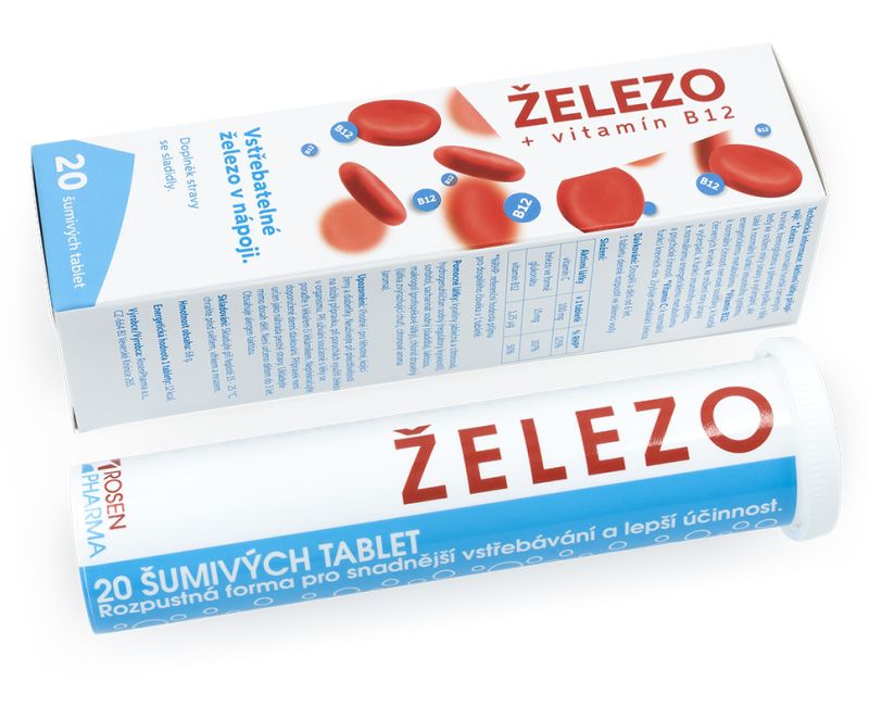 Železo - šumivé tablety