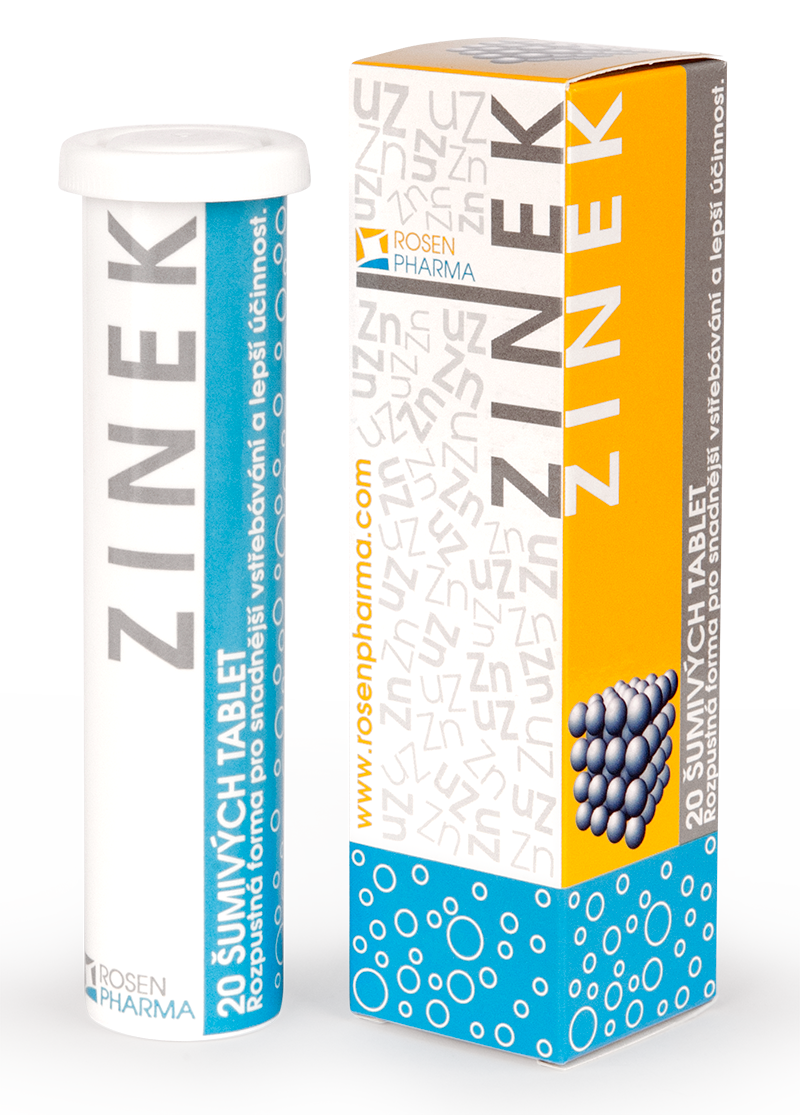 Zinek - &scaron;umiv&eacute; tablety