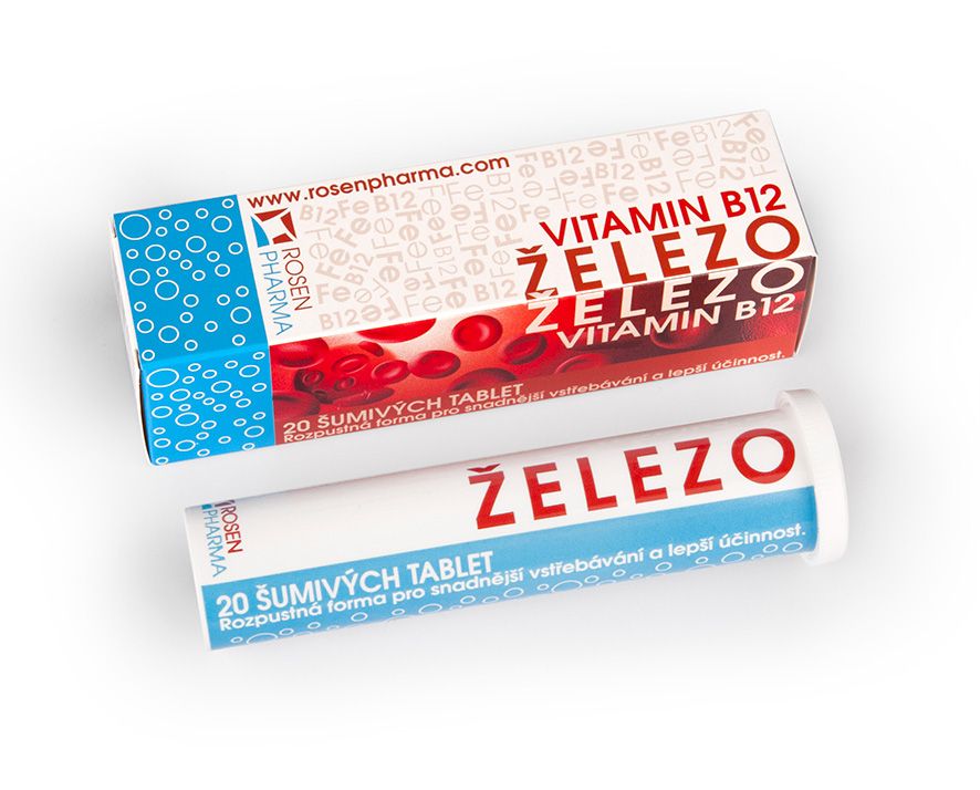 Železo - &scaron;umiv&eacute; tablety