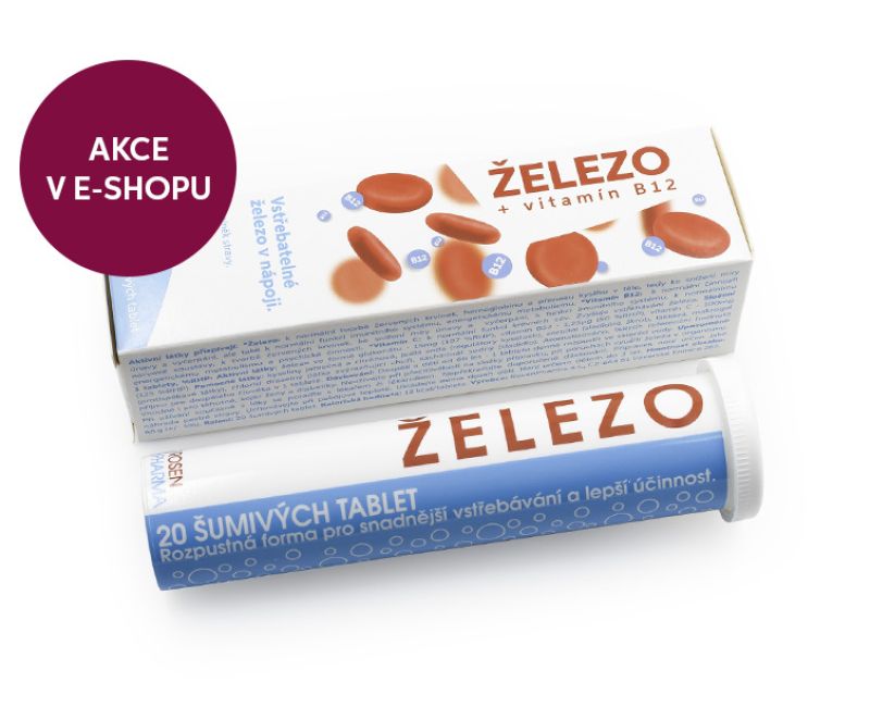 ŽELEZO šumivé tablety
