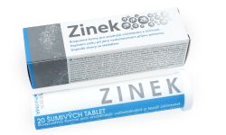 Zinek - &scaron;umiv&eacute; tablety