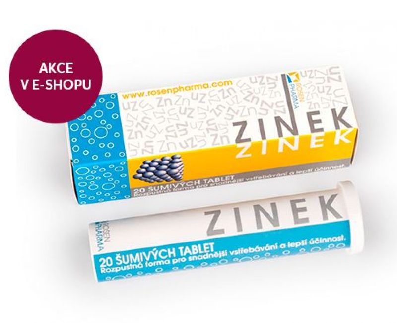 Zinek - šumivé tablety