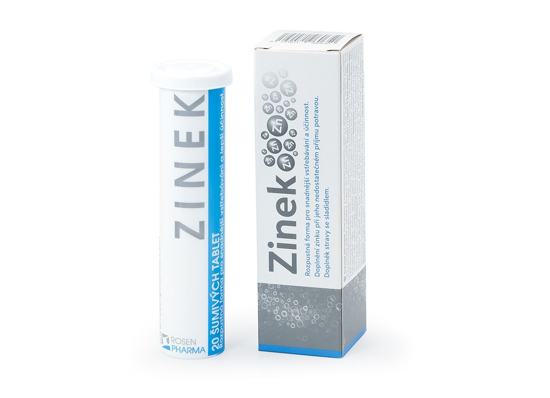 Zinek - šumivé tablety
