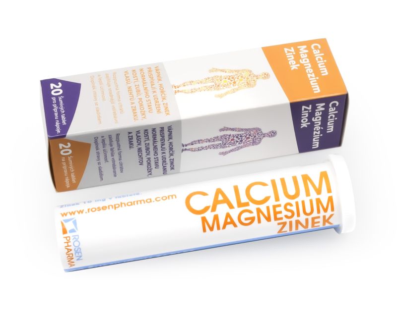 Calcium, Magnezium, Zinek - šumivé tablety